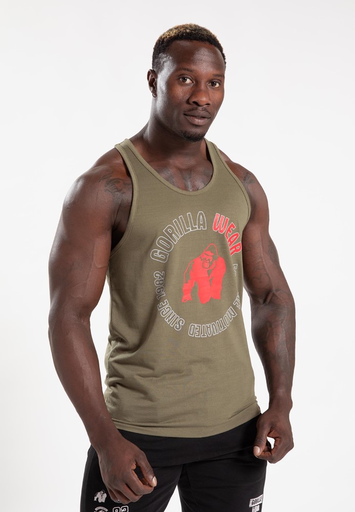 Gorilla Wear Lafayette Tank Top - Legergroen - 2XL