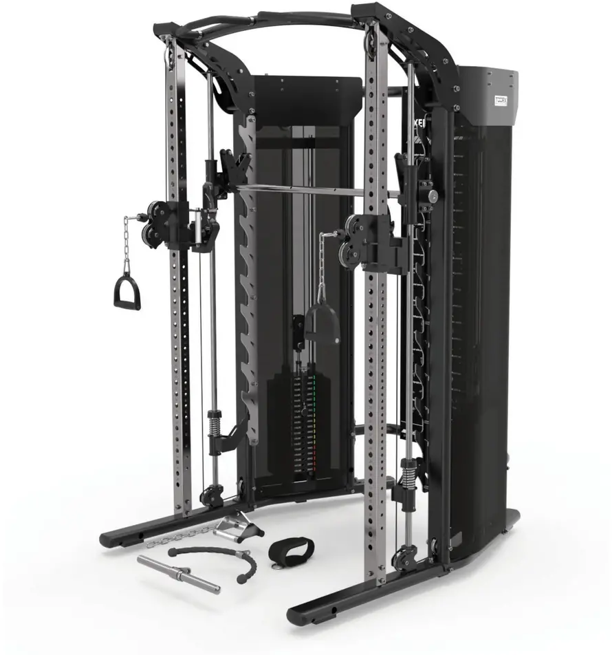 Toorx Professional ASX-7000 3-in-1 Dual Pulley Smith Machine&Rack - Krachtstation