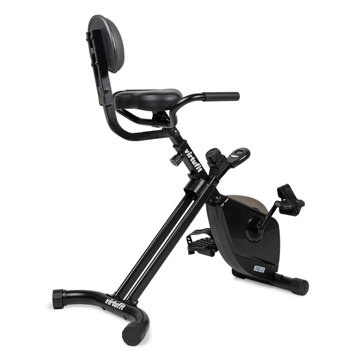 VirtuFit DB1.0 Opvouwbare Deskbike met Rugleuning - Bureaufiets met Computer - Gratis trainingsschema