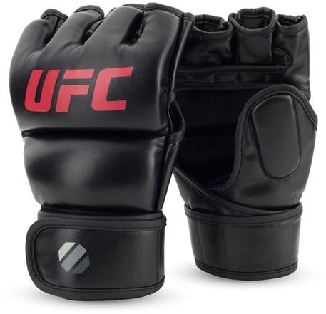 UFC Contender MMA Grappling Handschoenen - Zwart/Rood - 7 oz - S/M