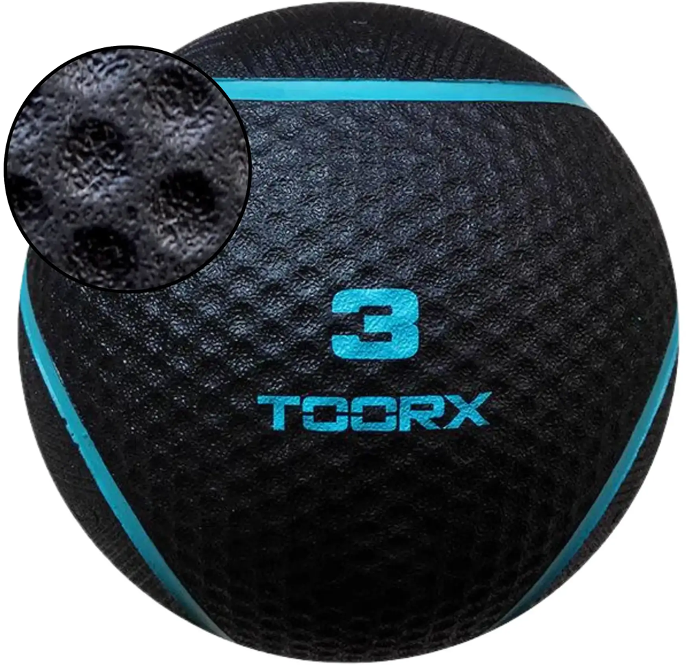 Toorx Fitness Medicine Ball - Zwart/Blauw - 3 kg