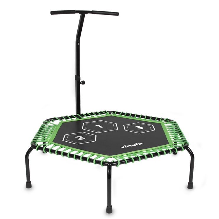 VirtuFit Fitness Trampoline Pro met Handvat - Zwart - 115 cm - Tweedekans