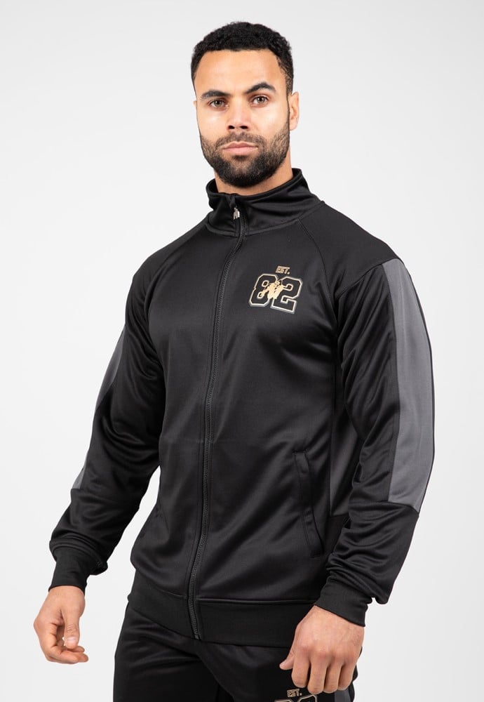 Gorilla Wear Devon Trainingsjas - Zwart/Grijs - S