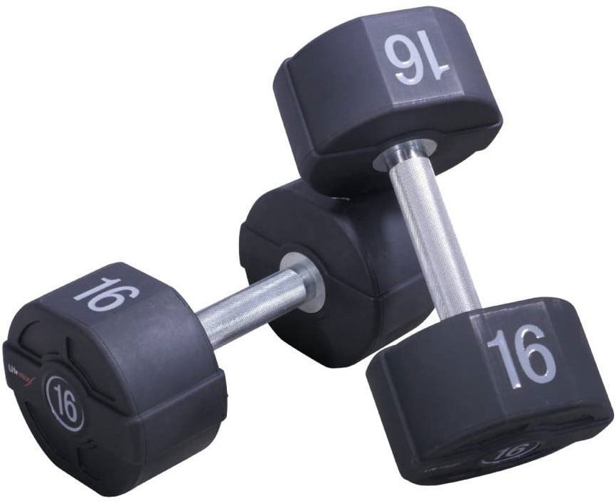 Lifemaxx Ronde PU Dumbbellset - 2 x 3 kg