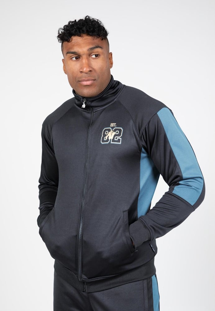 Gorilla Wear Devon Trainingsjas - Grijs/Blauw - XL