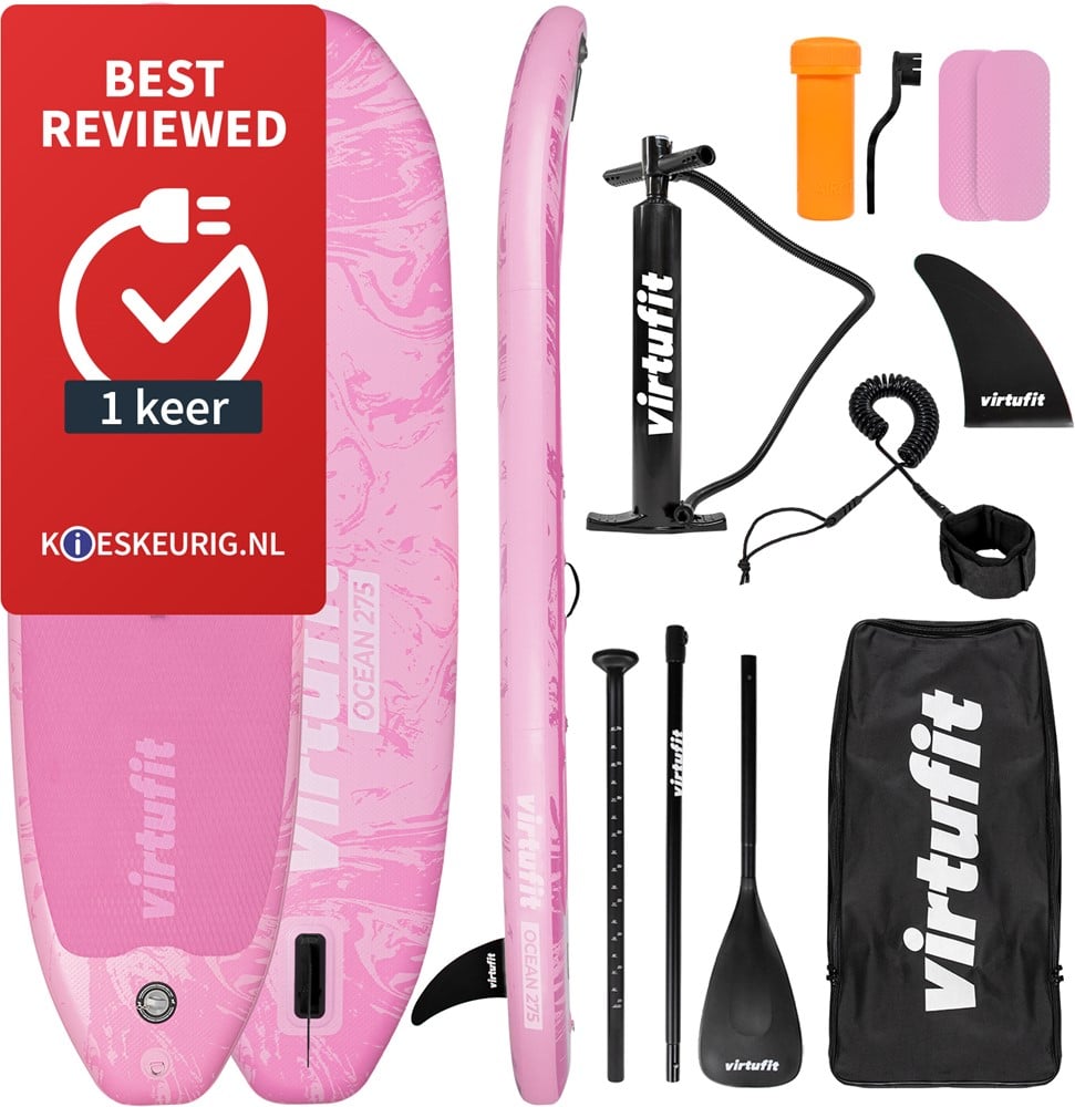 VirtuFit Supboard Ocean 275 - Pink - Met accessoires en draagtas - Tweedekans