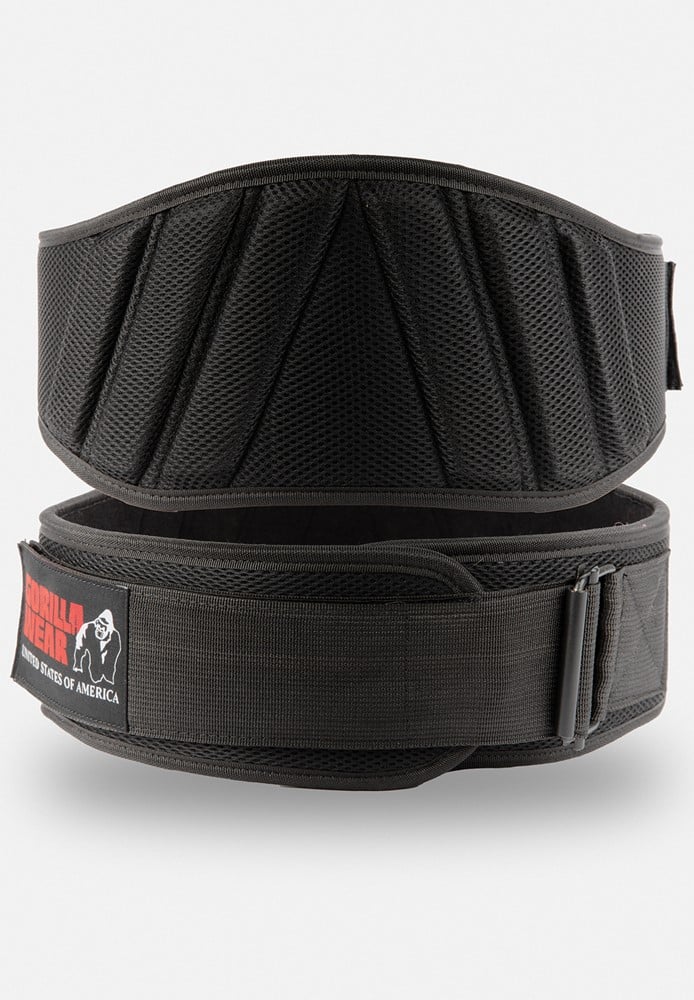 Gorilla Wear Lifting Belt 6 Inch Padded Mesh - Zwart - XL