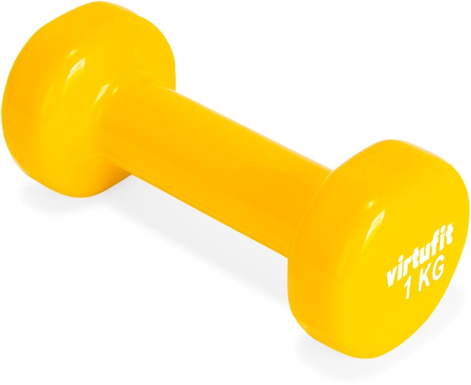 VirtuFit Vinyl Dumbbell 1 kg - Geel