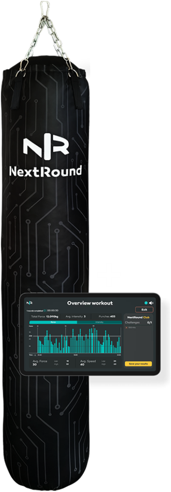 NextRound Smart Boxing Bag Inclusief Tablet Interface