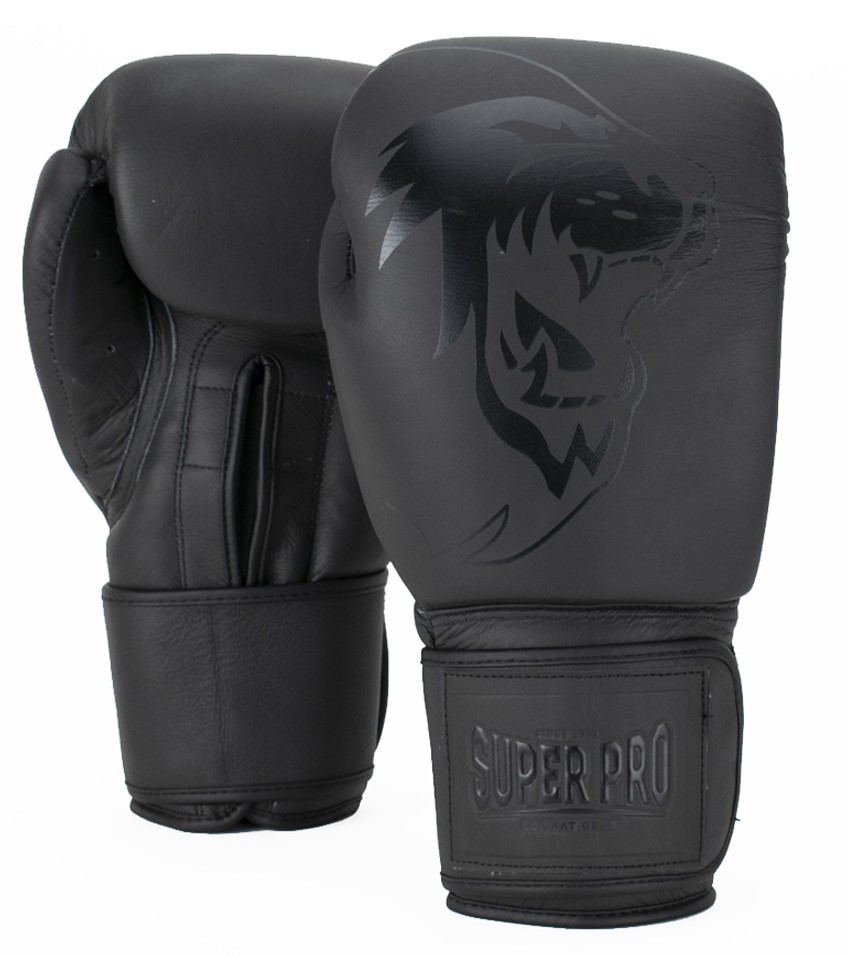 Super Pro Combat Gear Legend Lederen (Kick)Bokshandschoenen - Grijs - 14 oz - Tweedekans