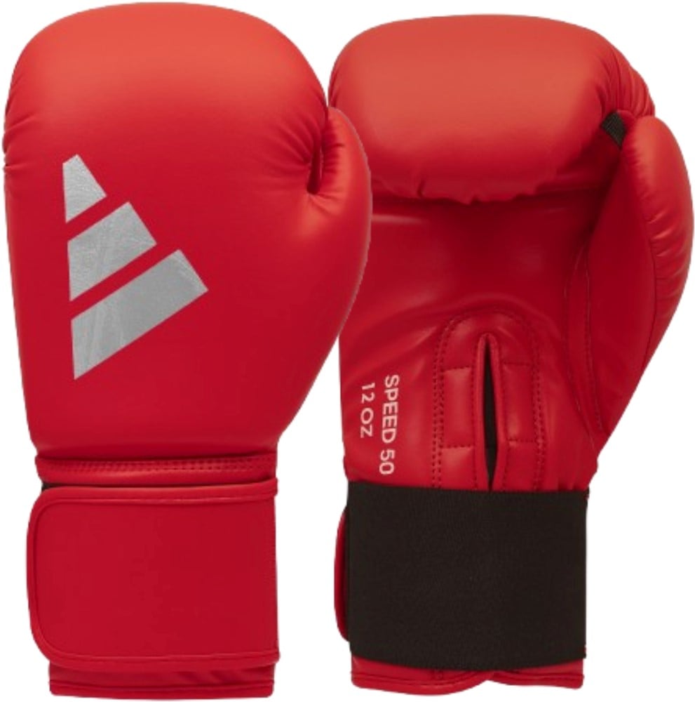 Adidas Bokshandschoenen Speed 50 - Active Rood/Zilver - 14 oz