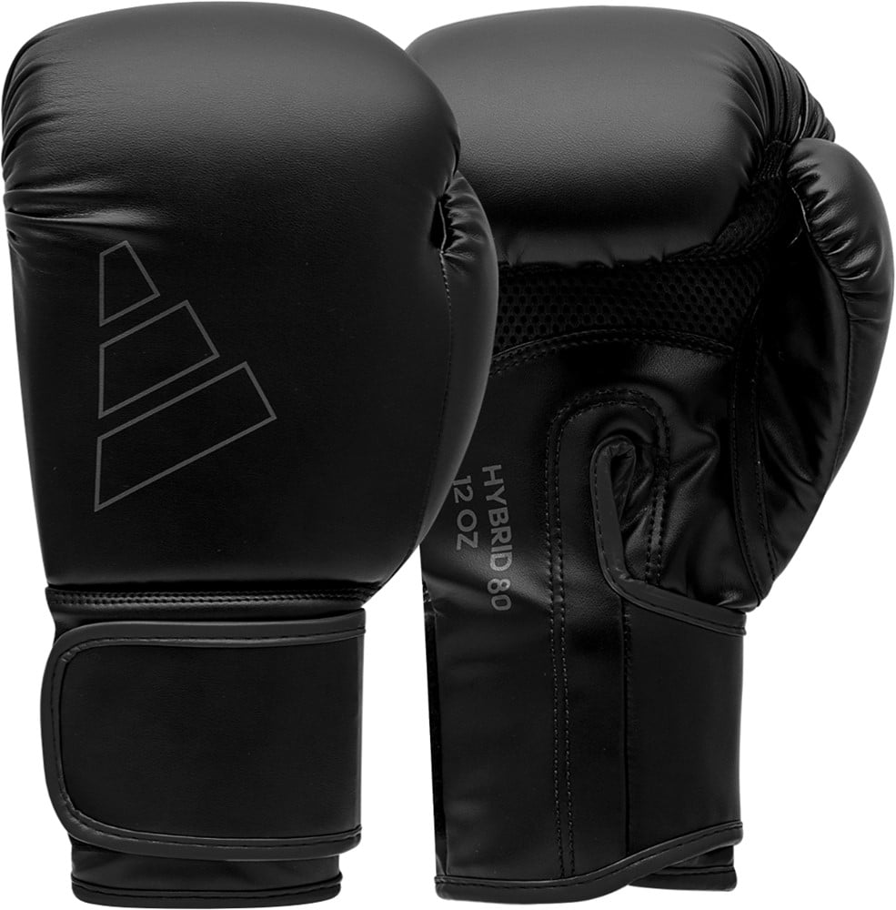 Adidas Bokshandschoenen Hybrid 80 - Zwart/Zwart - 16 oz