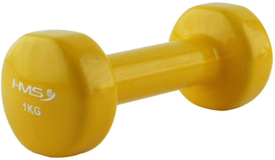 HMS Fitness Gietijzeren Dumbbell met Vinyl Coating - 1 kg