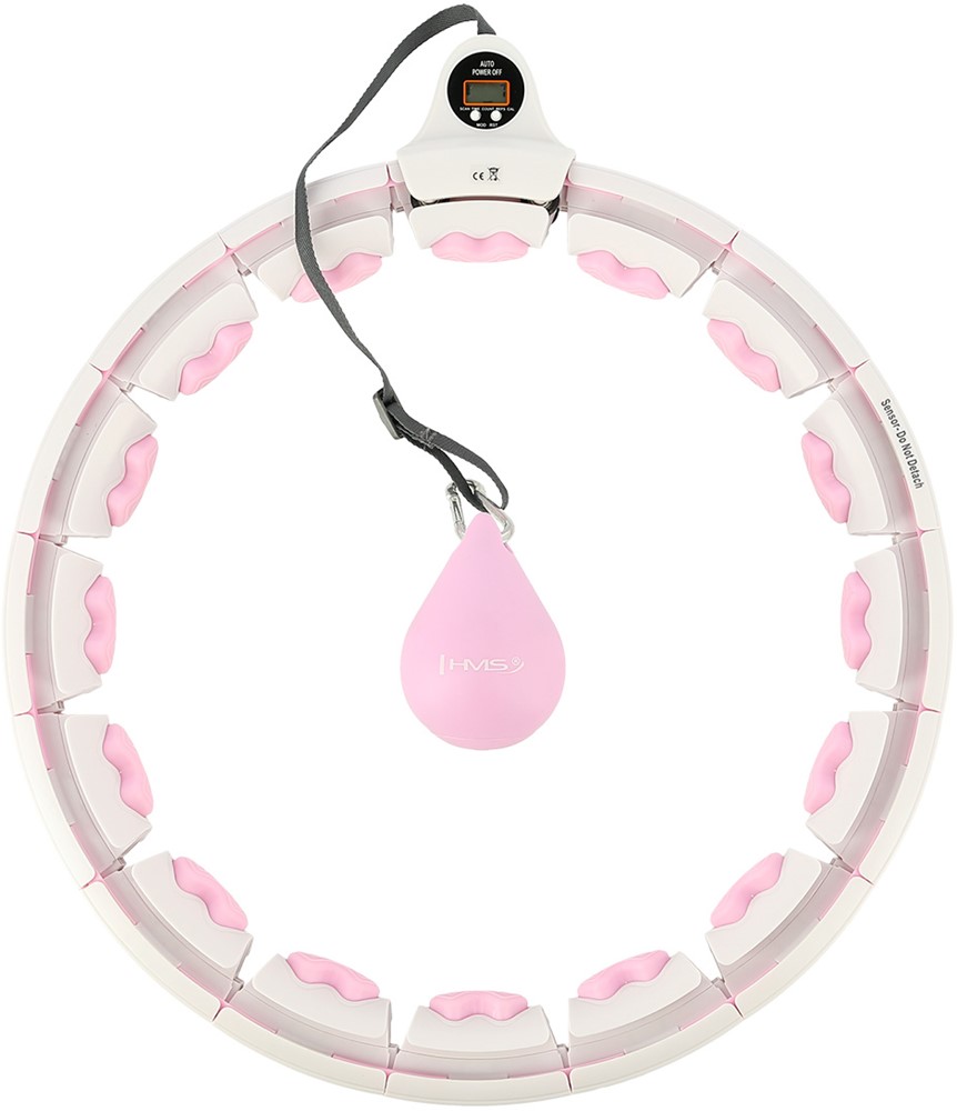 HMS Fitness Hoelahoep - Gewicht&Teller - Roze