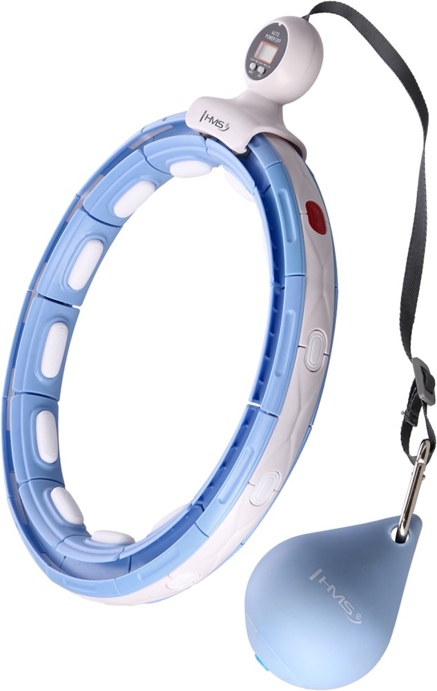HMS Fitness Hoelahoep - Magneten&Gewicht - Blauw
