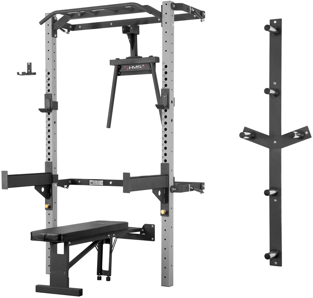 HMS Wall Power Rack Set - Zilver